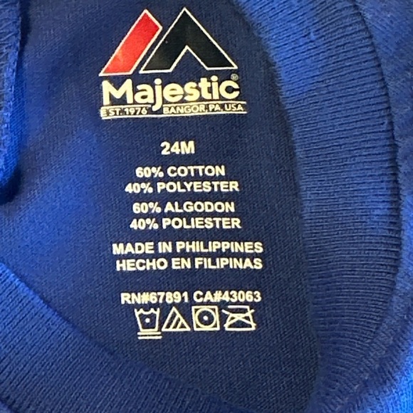 Majestic Dodgers Blue Baby Outfit - Picture 4 of 4